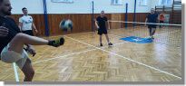 Turnaj v nohejbale v tělocvičně Hvězdlice