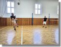 Turnaj v nohejbale v tělocvičně Hvězdlice