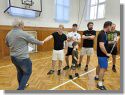 Turnaj v nohejbale v tělocvičně Hvězdlice