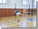 Turnaj v nohejbale v tělocvičně Hvězdlice
