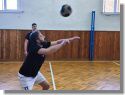 Turnaj v nohejbale v tělocvičně Hvězdlice